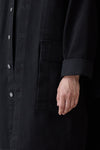 321 Raglan Denim Jacket, deep black