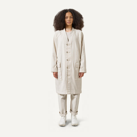 Nomen Nescio 321 Raglan Denim Jacket white – model front view