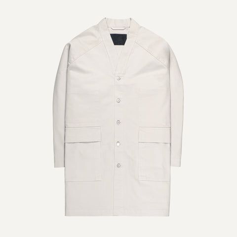 Nomen Nescio 321 Raglan Denim Jacket white – flat lay front view